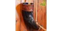 Larp Horn Viking Black