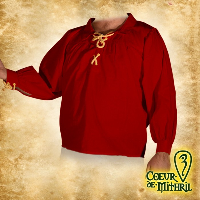 Medieval tunic undershirt long sleeves for LARP - Coeur de Mithril