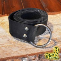 LARP Medieval Belt Black Ring